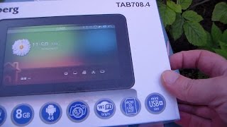 Планшет Elenberg TAB7084  обзор начало работы Техника для дома компьютер простой маленький [upl. by Schonfeld]