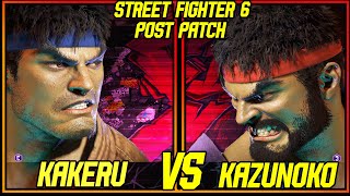 SF6 ▰ KAZUNOKO  RYU  VS KAKERU  RYU  ▰ STREET FIGHTER 6 [upl. by Dnanidref]