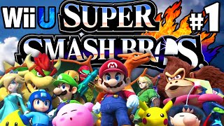 Super Smash Bros 4 Wii U PART 1 Starting Roster Character Unlock Mega Man HD Gameplay Walkthrough [upl. by Virge]