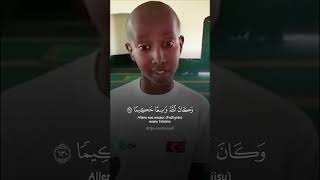 Most beautiful quran recitation by somali kid Wiil Soomaali aad u cod macaan تلاوة جميلة للقرآن [upl. by Enait]