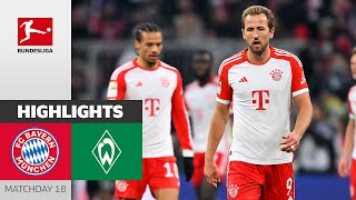 FC Bayern München  SV Werder Bremen 01  Highlights  Matchday 18 – Bundesliga 202324 [upl. by Lenette]