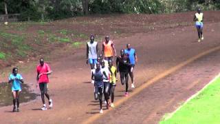 Team BOSS Baltic athletes in Iten stadium November 2011mov [upl. by Nyer743]