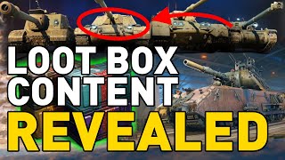 LOOT BOX CONTENT REVEALED in World of Tanks [upl. by Uile]