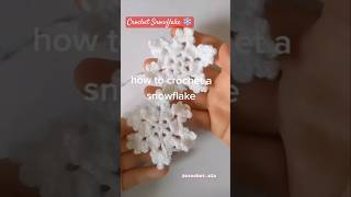 Crochet Snowflake ornament for christmas crochetpatterns christmas snowflakes winterspecial [upl. by Uaerraj]