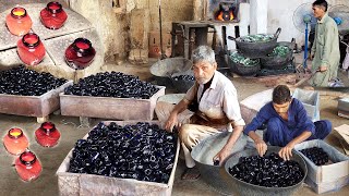 How Tibet Cream Glass Bottle are Made [upl. by Junna]