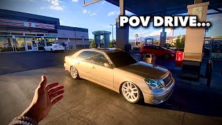 HOW MUCH DOES IT COST TO FILL UP A LEXUS LS430  POV DRIVE [upl. by Portwin248]