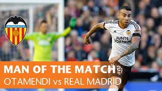 Man of the Match Otamendi for Valencia CF vs Real Madrid 21 040115 [upl. by Attenehs]