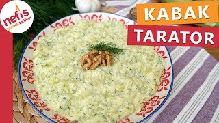 Dereotlu Kabak Tarator Tarifi  Tavsiye Ederiz Pratik Ve Lezzetli Bir Meze [upl. by Witha558]