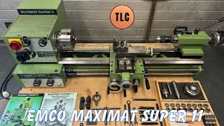 Emco Maximat Super 11 Geared Headstock Lathe Drehmaschine Drehbank Svarv Tornio Tour [upl. by Dode621]