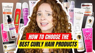 HOW TO CHOOSE THE BEST CURLY HAIR PRODUCTS  Beginners guide to curly hair products [upl. by Hulda]