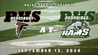 High School Football  Pennsbury Falcons at Pennridge Rams 91324 [upl. by Noeht3]