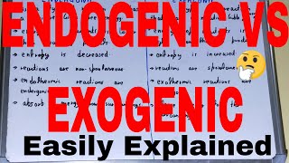 Endogenic vs ExogenicDifference between endogenic and exogenicEndogernic and exogernic difference [upl. by Divd125]