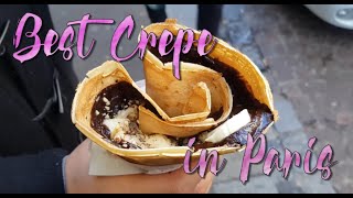 MUST try French Crepe in Paris  Au Ptit Grec  Rue Mouffletard  French Food [upl. by Uhile544]