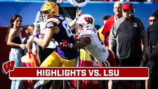 ReliaQuest Bowl Wisconsin vs LSU  Highlights  Big Ten Football  Jan 1 2024 [upl. by Banna]