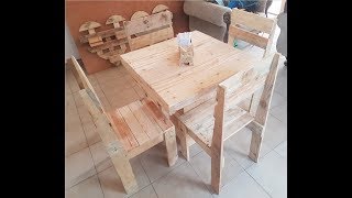 silla hecha con tarimas chair make with pallets [upl. by Ibrek]