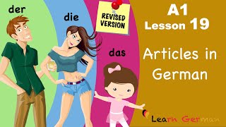 Revised  A1  Lesson 19  Articles in German  Bestimmte Artikel im Nominativ  Learn German [upl. by Teerprah203]