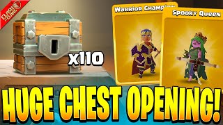 Opening 110 Treasure Chests in Clash of Clans [upl. by Okkin]