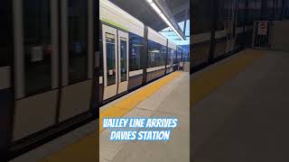 Valley Line LRT arrives at Davies Station Edmonton Canada 🇨🇦 [upl. by Philander]