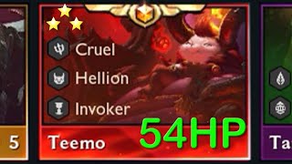 It Costs 54 HP  3Star Teemo⭐⭐⭐   TFT SET 55 [upl. by Nnyled]