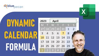 Create a Dynamic Monthly Calendar in Excel 365 or Online  Dynamic Calendar Excel Formula [upl. by Courtland150]