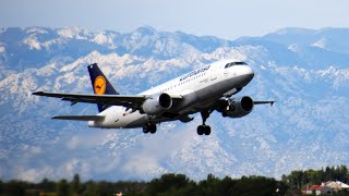 Lufthansa Landetraining Airbus A319 Zadar Kroatien [upl. by Sada]