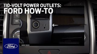 How to Use the FSeries 110Volt Power Outlets  Ford HowTo  Ford [upl. by Lyns424]