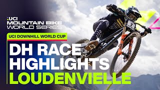 Loudenvielle Downhill Elite Men Race Highlights  UCI Mountain Bike Downhill World Cup [upl. by Buskirk]