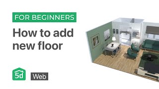 How to add new floor  WEB platform  Planner 5D tutorial for beginners [upl. by Acilegna853]