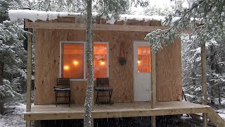 Off Grid Cabin In The WoodsStart to finish [upl. by Maiga]