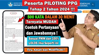 PPG Piloting Tahap 2  TERNYATA MUDAH MEMBUAT STUDI KASUS  TIDAK SAMAPI 30 MENIT SELESAI [upl. by Aneg]