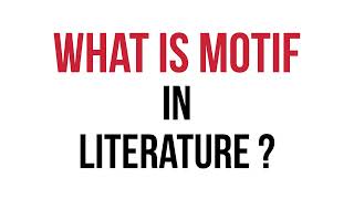 What is motif in literature [upl. by Noland]