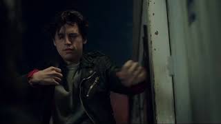 Jughead Jones Putting The Southside Serpents Leather Jacket Scene Riverdale Season 1 [upl. by Dopp]