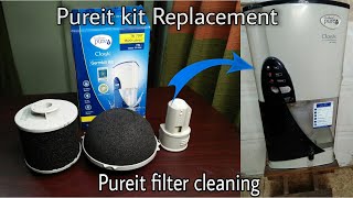 How to replace pureit germkill kit amp how to clean pureit filter পিউরইট কিট পরিবর্তন [upl. by Comyns]