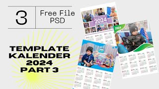 Template Kalender 2024 Free Download  Kalender 2024 PSD kalender2024 channeled4559 [upl. by Sudnak]