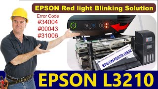 Epson l3210 red light blinking solution  epson l3210 error code 00043 [upl. by Peterson501]