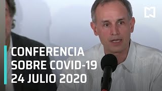 Conferencia Covid19 en México  24 julio 2020 [upl. by Llenoil]