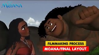 Moana  Layout amp Final Layout  Filmmaking Process  Disney Animation  3D Animation Internships [upl. by Olatha]