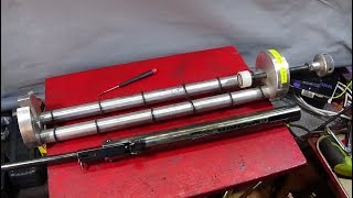 Machining A Weihrauch HW80 Barrel Weight On The Myford ML7 [upl. by Aehtna]