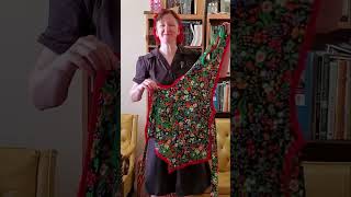 Sewing a Vintage Apron great for gifts shorts [upl. by Eolanda]