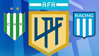 Banfield vs Racing Club Liga Profesional de fútbol [upl. by Breena38]