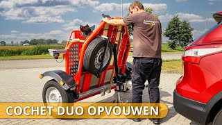 Hoe vouw je een Cochet DUO op bij Aanhangcars [upl. by Yaras]