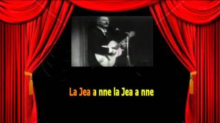 Karaoké Georges Brassens  La Jeanne [upl. by Nilo345]