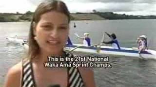 Full coverage of the Waka Ama nationals in Karapiro Te Karere Maori News TVNZ 22 Jan 2010 [upl. by Liborio]