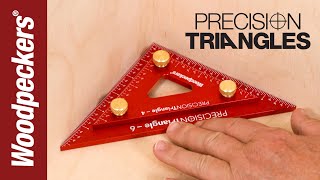 Precision Triangles 4 amp 6 Inch  Woodpeckers Woodworking Tools [upl. by Uolymme476]