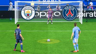 PSG VS MANCHESTER CITY l RONALDO MESSI NEYMAR MBAPPE HAALAND l FC 24 PENALTY SHOOTOUT [upl. by Alderson708]