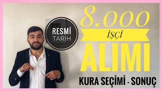 8000 İŞÇİ ALIMI SONUÇLARI NE ZAMAN AÇIKLANACAKKURA ÇEKİMİ CANLI YAYINSAĞLIK BAKANLIĞI KURACANLI [upl. by Colene]