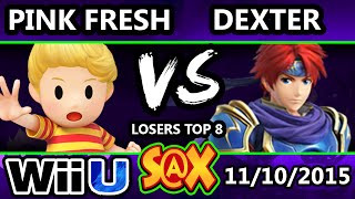 SX 123  Dexter Roy Vs Pink Fresh Lucas SSb4 Losers Top 8  Smash Wii U  Smash 4 [upl. by Mansur]