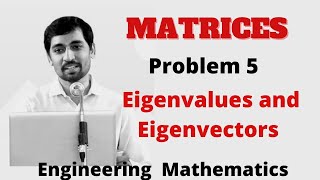 EigenvaluesNon Repeated and Eigenvectors of a real matrix Symmetric Problem 5 [upl. by Ahsihat]