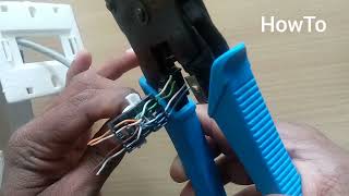 How to connect legrand rj45 socket to cat6 cable [upl. by Enecnarf]