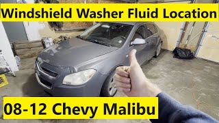 Windshield Washer Fluid Reservoir Location Chevy Malibu 08 09 10 11 12 2008 2009 2010 2011 2012 [upl. by Vey]